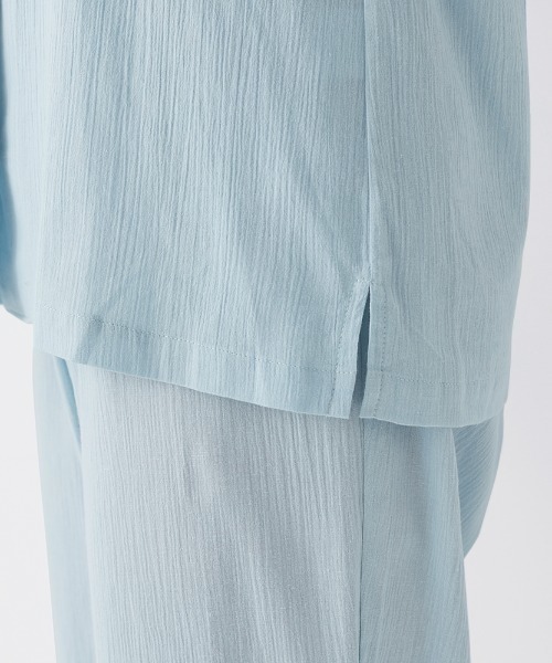 kaimin navi/快眠ナビ パジャマ 長袖長パンツ ナチュラル楊柳（ルームウェア/パジャマ）｜kaimin navi（カイミンナビ）