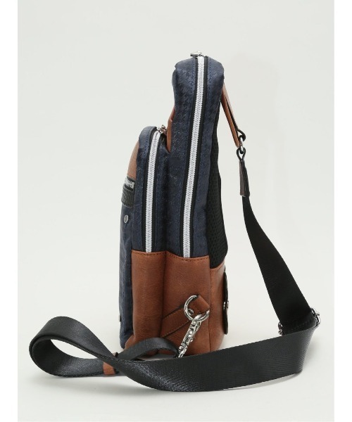 m.f.エディトリアル メンズ 千鳥柄配色 ボディバッグ（ボディバッグ/ウエストポーチ）｜m.f.editorial（エムエフエディトリアル）