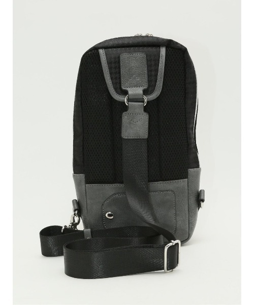 m.f.エディトリアル メンズ 千鳥柄配色 ボディバッグ（ボディバッグ/ウエストポーチ）｜m.f.editorial（エムエフエディトリアル）