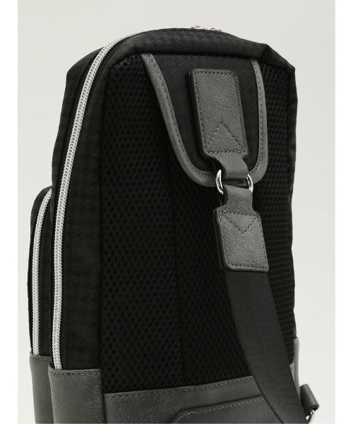 m.f.エディトリアル メンズ 千鳥柄配色 ボディバッグ（ボディバッグ/ウエストポーチ）｜m.f.editorial（エムエフエディトリアル）