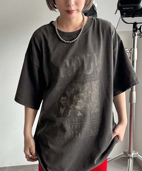 apres jour mignon(アプレジュールミニョン)の「アソートピグメントBIGロックT2【ZOZOTOWN限定アイテム】(Tシャツ/カットソー・レディース・ホワイト系その他3/ピンク/ホワイト系その他/オフホワイト/ブラック系その他/ブラック/ブラック系その他2/ホワイト系その他2・X-LARGE/フリー)」の6枚目の写真