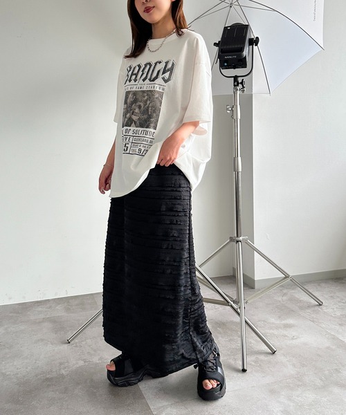 apres jour mignon(アプレジュールミニョン)の「アソートピグメントBIGロックT2【ZOZOTOWN限定アイテム】(Tシャツ/カットソー・レディース・ホワイト系その他3/ピンク/ホワイト系その他/オフホワイト/ブラック系その他/ブラック/ブラック系その他2/ホワイト系その他2・X-LARGE/フリー)」の13枚目の写真