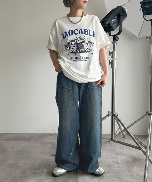 apres jour mignon(アプレジュールミニョン)の「アソートピグメントBIGロックT2【ZOZOTOWN限定アイテム】(Tシャツ/カットソー・レディース・ホワイト系その他3/ピンク/ホワイト系その他/オフホワイト/ブラック系その他/ブラック/ブラック系その他2/ホワイト系その他2・X-LARGE/フリー)」の18枚目の写真