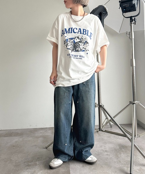 apres jour mignon(アプレジュールミニョン)の「アソートピグメントBIGロックT2【ZOZOTOWN限定アイテム】(Tシャツ/カットソー・レディース・ホワイト系その他3/ピンク/ホワイト系その他/オフホワイト/ブラック系その他/ブラック/ブラック系その他2/ホワイト系その他2・X-LARGE/フリー)」の19枚目の写真