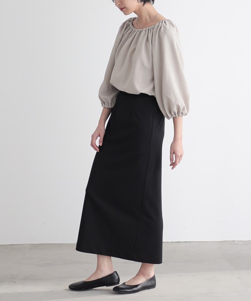 for/c(フォーシー)の「リネンライクバルーンスリーブブラウス【サスティナブル】(シャツ/ブラウス・レディース・スミクロ/ベージュ/ライトブラウン・M/L)」の5枚目の写真