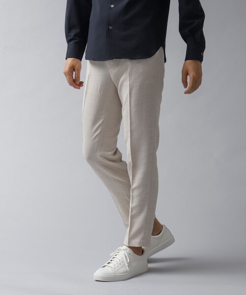 NOLLEY’S(ノーリーズ)の「【ACTIVE SECT】《限定展開 / 速乾 / イージーケア》リネンライク スリムイージーパンツ(その他パンツ・メンズ・ライトグレー/ダークネイビー/キナリ/ブラック・XL/L/M/S)」の7枚目の写真