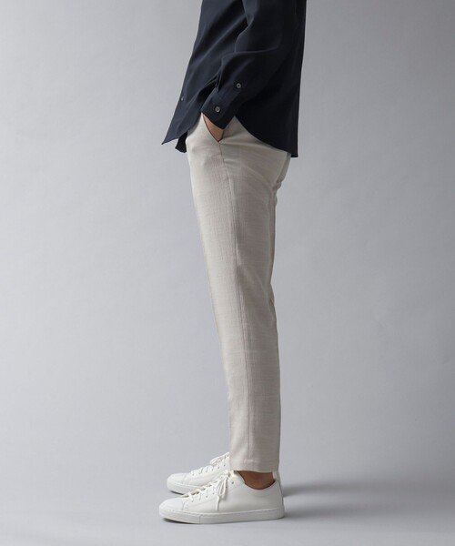 NOLLEY’S(ノーリーズ)の「【ACTIVE SECT】《限定展開 / 速乾 / イージーケア》リネンライク スリムイージーパンツ(その他パンツ・メンズ・ライトグレー/ダークネイビー/キナリ/ブラック・XL/L/M/S)」の8枚目の写真