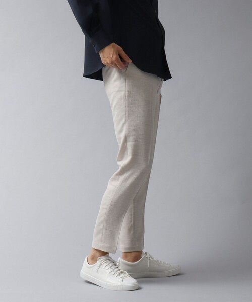 NOLLEY’S(ノーリーズ)の「【ACTIVE SECT】《限定展開 / 速乾 / イージーケア》リネンライク スリムイージーパンツ(その他パンツ・メンズ・ライトグレー/ダークネイビー/キナリ/ブラック・XL/L/M/S)」の11枚目の写真