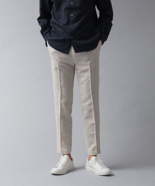 NOLLEY’S(ノーリーズ)の「【ACTIVE SECT】《限定展開 / 速乾 / イージーケア》リネンライク スリムイージーパンツ(その他パンツ・メンズ・ライトグレー/ダークネイビー/キナリ/ブラック・XL/L/M/S)」の12枚目の写真