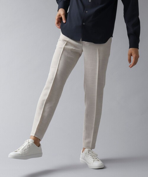 NOLLEY’S(ノーリーズ)の「【ACTIVE SECT】《限定展開 / 速乾 / イージーケア》リネンライク スリムイージーパンツ(その他パンツ・メンズ・ライトグレー/ダークネイビー/キナリ/ブラック・XL/L/M/S)」の13枚目の写真