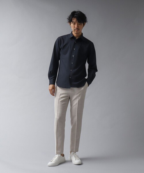 NOLLEY’S(ノーリーズ)の「【ACTIVE SECT】《限定展開 / 速乾 / イージーケア》リネンライク スリムイージーパンツ(その他パンツ・メンズ・ライトグレー/ダークネイビー/キナリ/ブラック・XL/L/M/S)」の17枚目の写真