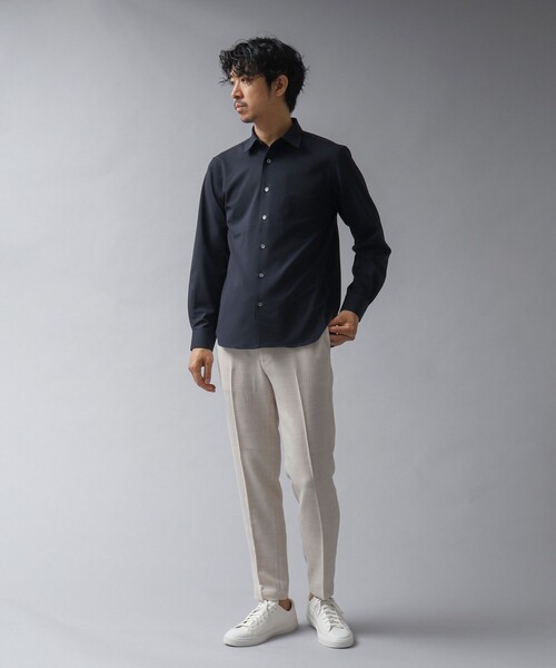 NOLLEY’S(ノーリーズ)の「【ACTIVE SECT】《限定展開 / 速乾 / イージーケア》リネンライク スリムイージーパンツ(その他パンツ・メンズ・ライトグレー/ダークネイビー/キナリ/ブラック・XL/L/M/S)」の18枚目の写真