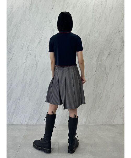 jouetie（ジュエティ）の「ベルトプリーツミディスカート（スカート・レディース・グレー/ネイビー/ボルドー・MEDIUM）」の11枚目の写真