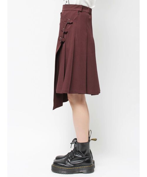 jouetie（ジュエティ）の「ベルトプリーツミディスカート（スカート・レディース・グレー/ネイビー/ボルドー・MEDIUM）」の20枚目の写真