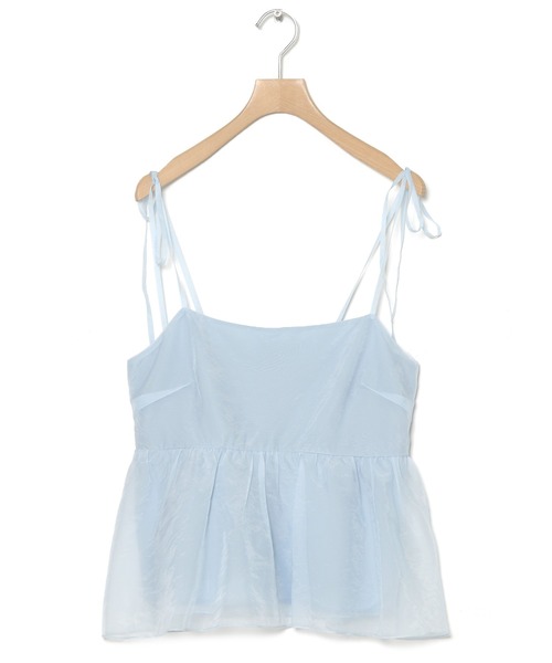 w closet（ダブルクローゼット）の「シアーキャミビスチェ（その他トップス・レディース・アイボリー/ブルー/ブラック・FREE）」の22枚目の写真