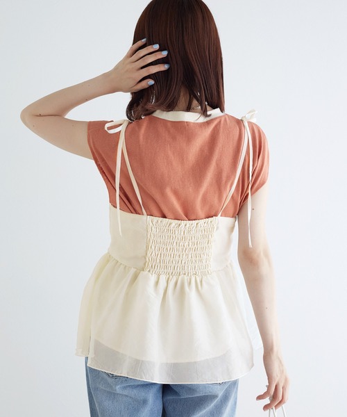 w closet（ダブルクローゼット）の「シアーキャミビスチェ（その他トップス・レディース・アイボリー/ブルー/ブラック・FREE）」の18枚目の写真