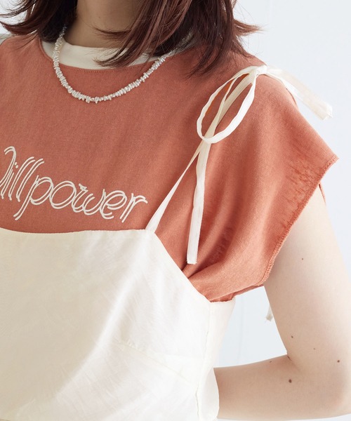 w closet（ダブルクローゼット）の「シアーキャミビスチェ（その他トップス・レディース・アイボリー/ブルー/ブラック・FREE）」の17枚目の写真