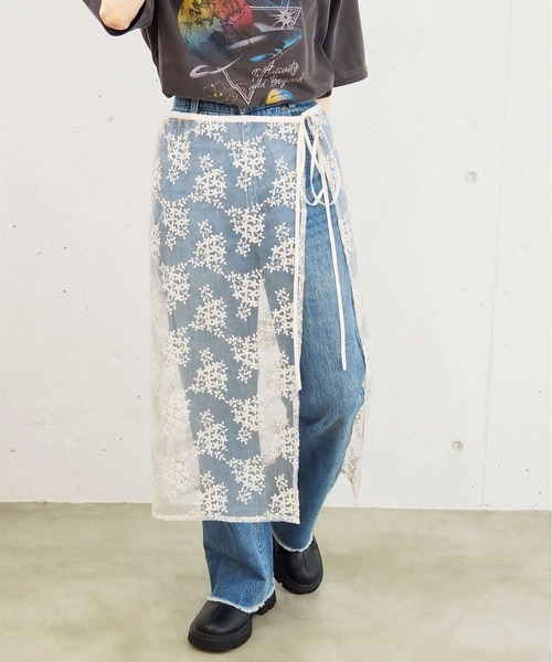 売り切りセール!アルベロ　トップス セール】アソートレースラップスカート（スカート）｜tiptop