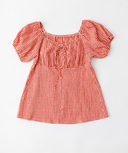 OLIVE des OLIVE（オリーブデオリーブ）の「胸ギャザーリボンブラウス（シャツ/ブラウス・レディース・レッド系その他/ワンウォッシュ/その他・FREE）」の9枚目の写真