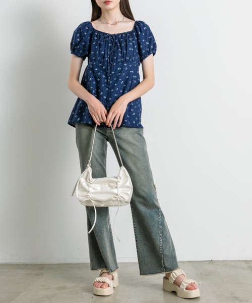 OLIVE des OLIVE（オリーブデオリーブ）の「胸ギャザーリボンブラウス（シャツ/ブラウス・レディース・レッド系その他/ワンウォッシュ/その他・FREE）」の20枚目の写真