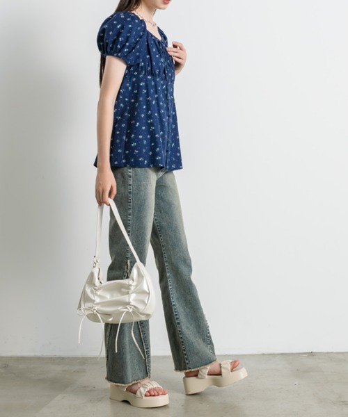 OLIVE des OLIVE（オリーブデオリーブ）の「胸ギャザーリボンブラウス（シャツ/ブラウス・レディース・レッド系その他/ワンウォッシュ/その他・FREE）」の21枚目の写真