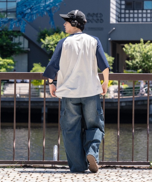 kutir(クティール)の「ピスラグランTシャツ(Tシャツ/カットソー・メンズ・レッド系/ブラック/オフホワイト/ネイビー系/ブラック系/ネイビー・LARGE/MEDIUM)」の18枚目の写真