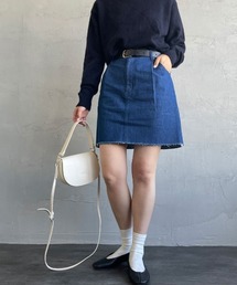 AMERICANA（アメリカーナ）の「[Americana×JEANS FACTORY/アメリカーナ×ジーンズファクトリー] 別注 カットオフデニムミニスカート（デニムスカート）」