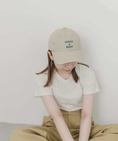 SMELLY(スメリー)の「ウォッシュドロゴキャップ(キャップ・レディース・グリーン系その他/ベージュ/イエロー/ネイビー・-)」の6枚目の写真