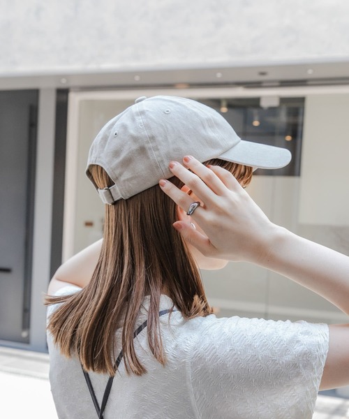 SMELLY(スメリー)の「ウォッシュドロゴキャップ(キャップ・レディース・グリーン系その他/ベージュ/イエロー/ネイビー・-)」の9枚目の写真