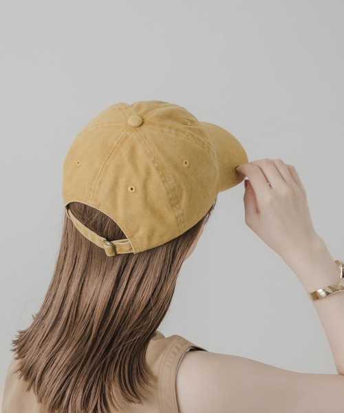 SMELLY(スメリー)の「ウォッシュドロゴキャップ(キャップ・レディース・グリーン系その他/ベージュ/イエロー/ネイビー・-)」の14枚目の写真