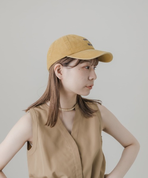 SMELLY(スメリー)の「ウォッシュドロゴキャップ(キャップ・レディース・グリーン系その他/ベージュ/イエロー/ネイビー・-)」の15枚目の写真