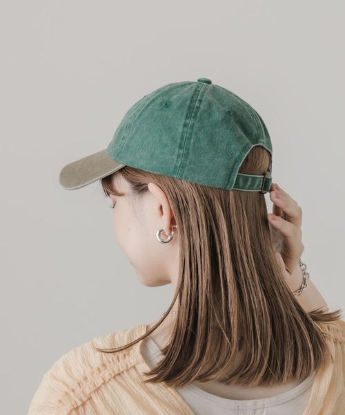 SMELLY(スメリー)の「ウォッシュドロゴキャップ(キャップ・レディース・グリーン系その他/ベージュ/イエロー/ネイビー・-)」の17枚目の写真