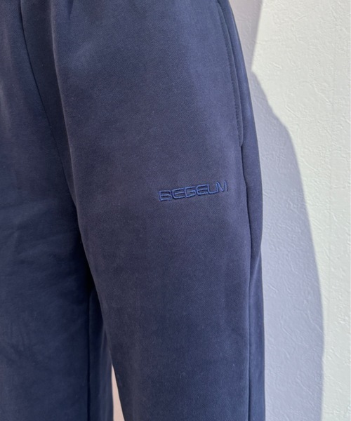 BEGELM（ビジルム）の「Long Sweat Pants（スウェットパンツ・レディース・ネイビー/ホワイト・FREE）」の11枚目の写真