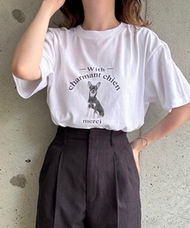 アニマルプリント半袖Tシャツ