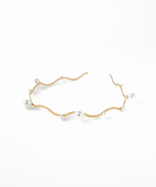 Casselini（キャセリーニ）の「Casselini(キャセリーニ)なみなみメタルカチューシャ（カチューシャ・レディース・シルバー/ゴールド/クリア・FREE）」の5枚目の写真