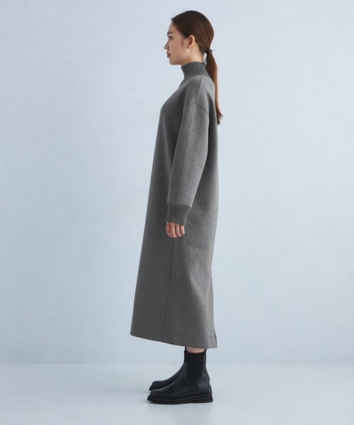 green label relaxing（グリーンレーベルリラクシング）の「ダンボール ドルマンスリーブ ワンピース（ワンピース・レディース・ナチュラル/ダークグレー/ブラック・FREE）」の12枚目の写真