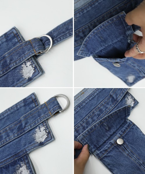 select MOCA(セレクトモカ)の「箔プリントデニムベルト(ベルト・レディース・ブラック/ブルー・FREE)」の19枚目の写真