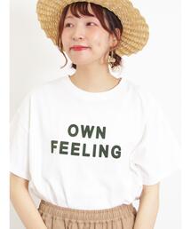 Samansa Mos2 | 【接触冷感】フロッキープリントロゴTシャツ(Tシャツ/カットソー)