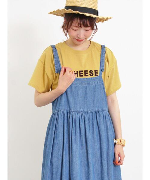 Samansa Mos2(サマンサ モスモス)の「【接触冷感】フロッキープリントロゴTシャツ(Tシャツ/カットソー・レディース・オフホワイト/ブルー/ブラック/イエロー・F)」の9枚目の写真