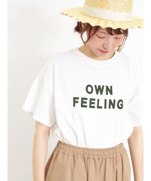 Samansa Mos2(サマンサ モスモス)の「【接触冷感】フロッキープリントロゴTシャツ(Tシャツ/カットソー・レディース・オフホワイト/ブルー/ブラック/イエロー・F)」の15枚目の写真