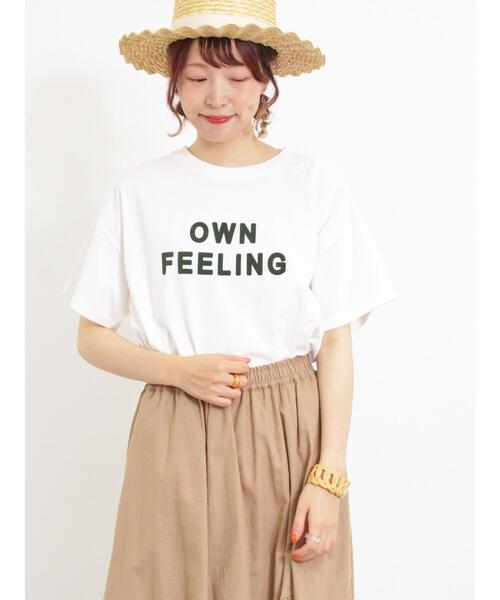 Samansa Mos2(サマンサ モスモス)の「【接触冷感】フロッキープリントロゴTシャツ(Tシャツ/カットソー・レディース・オフホワイト/ブルー/ブラック/イエロー・F)」の16枚目の写真