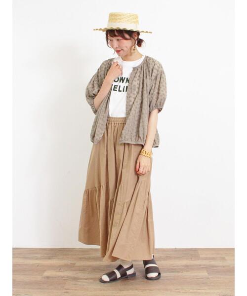 Samansa Mos2(サマンサ モスモス)の「【接触冷感】フロッキープリントロゴTシャツ(Tシャツ/カットソー・レディース・オフホワイト/ブルー/ブラック/イエロー・F)」の20枚目の写真