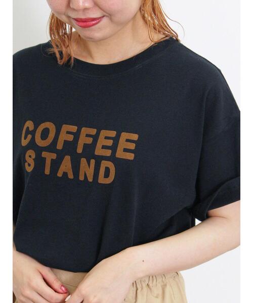 Samansa Mos2(サマンサ モスモス)の「【接触冷感】フロッキープリントロゴTシャツ(Tシャツ/カットソー・レディース・オフホワイト/ブルー/ブラック/イエロー・F)」の22枚目の写真