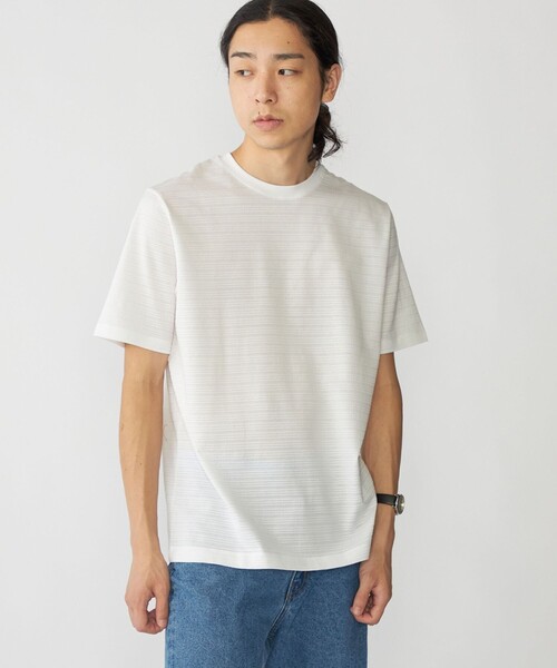 セール】SHIPS: タック ボーダー Tシャツ（Tシャツ/カットソー