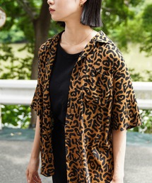 WAIPER.inc | コットンレーヨン オープンカラーシャツ アメーバカモ WAIPER.inc WP1064(シャツ/ブラウス)