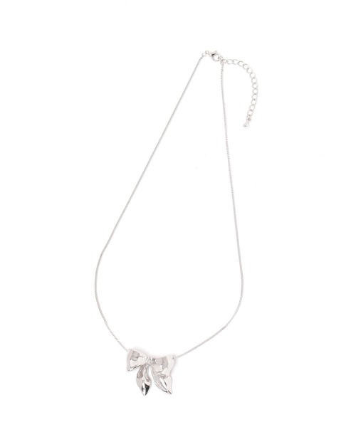 Heather（ヘザー）の「ビッグリボンネックレス　140211（ネックレス・レディース・ゴールド/シルバー・ONE SIZE）」の3枚目の写真
