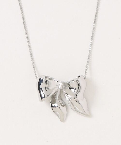 Heather（ヘザー）の「ビッグリボンネックレス　140211（ネックレス・レディース・ゴールド/シルバー・ONE SIZE）」の8枚目の写真