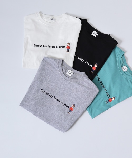 FUNALIVE(ファンアライブ)の「ATU プリント&刺繍 半袖Tee(Tシャツ/カットソー・メンズ・ブラック/ベージュ/オフホワイト/グリーン/ホワイト系1/ホワイト系2/ホワイト系3/ブラック系1/ブラック系2/ブラック系3/グレー系1/グレー系2/グリーン系1/レッド系2/ベージュ系3/レッド系3・M/L)」の10枚目の写真