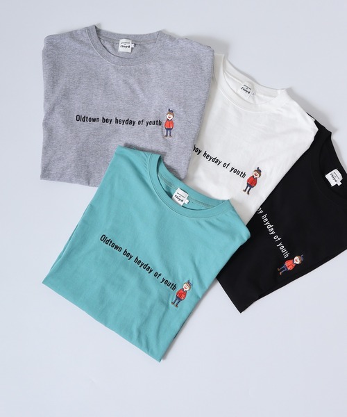 FUNALIVE(ファンアライブ)の「ATU プリント&刺繍 半袖Tee(Tシャツ/カットソー・メンズ・ブラック/ベージュ/オフホワイト/グリーン/ホワイト系1/ホワイト系2/ホワイト系3/ブラック系1/ブラック系2/ブラック系3/グレー系1/グレー系2/グリーン系1/レッド系2/ベージュ系3/レッド系3・M/L)」の14枚目の写真