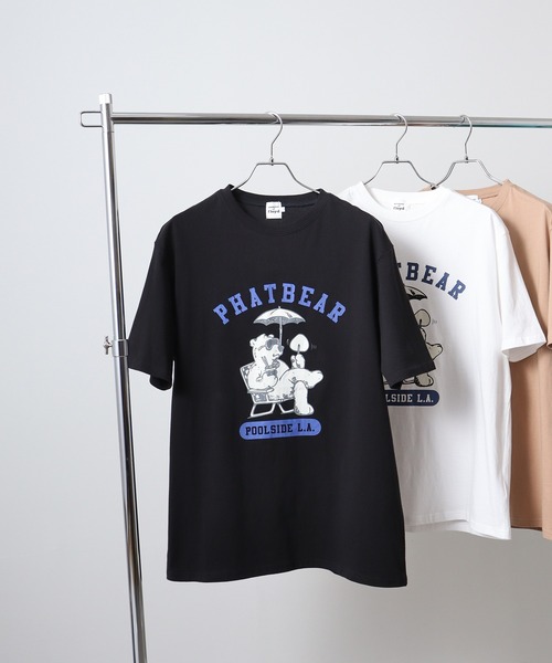 FUNALIVE(ファンアライブ)の「ATU プリント&刺繍 半袖Tee(Tシャツ/カットソー・メンズ・ブラック/ベージュ/オフホワイト/グリーン/ホワイト系1/ホワイト系2/ホワイト系3/ブラック系1/ブラック系2/ブラック系3/グレー系1/グレー系2/グリーン系1/レッド系2/ベージュ系3/レッド系3・M/L)」の6枚目の写真